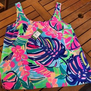 NWT Lilly Pulitzer Cosmos silk tank Exotic Garden